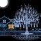 Aukora Rain Drop Lights, LED Meteor Shower Lights 11.8 inch 8 Tubes 192leds, Icicle Snow Falling Lights for Xmas Wedding Party Holiday Garden Tree Christmas Thanksgiving Decoration Outdoor (White)